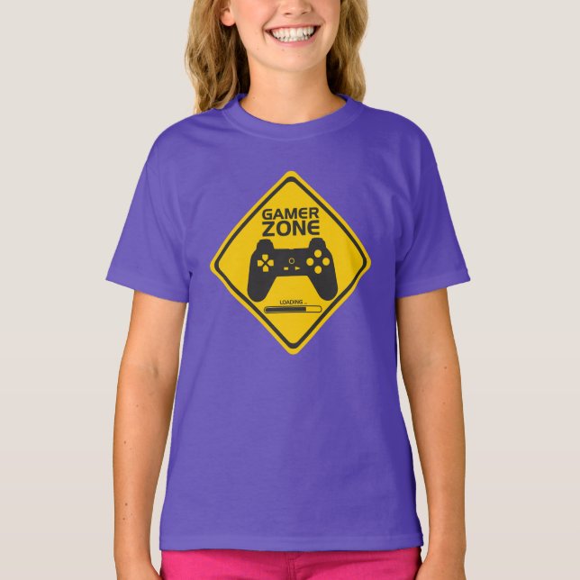 Awesome Gamer Zone | Videogame Controller T-Shirt (Front)