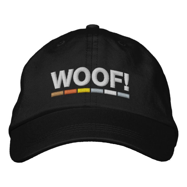 Awesome Gay Bears Woof! Embroidered Baseball Cap (Front)