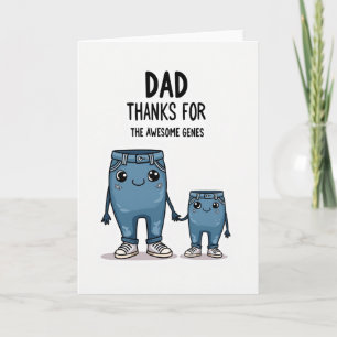 Awesome Genes Fathers Day Card