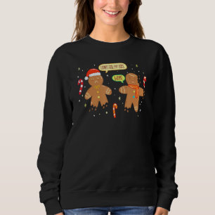 Awesome Gingerbread Santa Christmas Pajama Cookie Sweatshirt