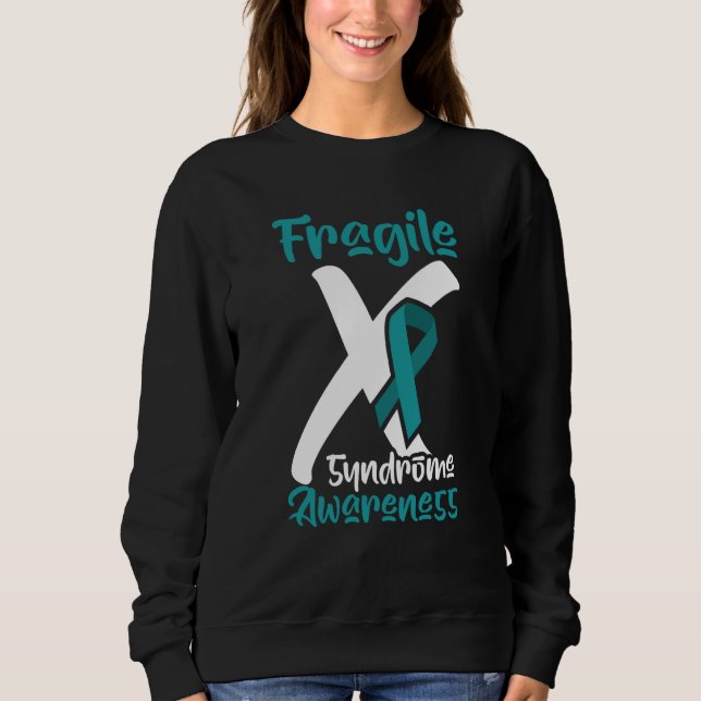 Awesome Gloves For Fighter Fragile X Syndrome Sweatshirt (Front)
