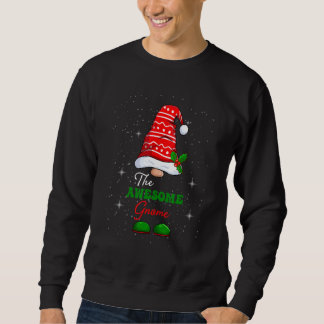 Awesome Gnome Family Matching Christmas  Pajama Sweatshirt