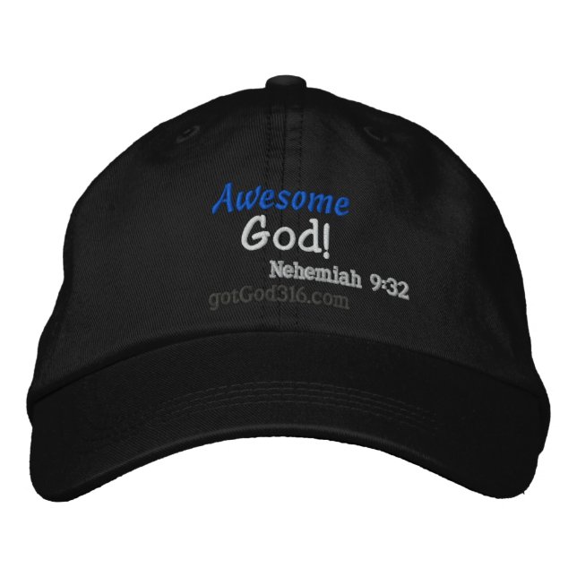 Awesome God gotGod316.com Wool Embroidered Hat (Front)