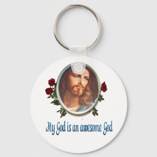 Awesome God Key Ring