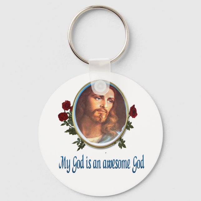 Awesome God Key Ring (Front)