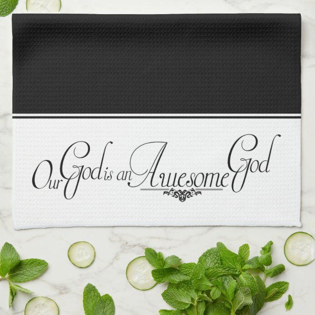 Awesome God Kitchen Towel (Folded)