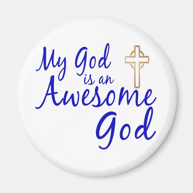 Awesome God Magnet (Front)