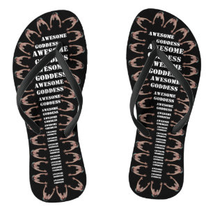 Awesome Goddess Army (NARROW STRAPS) Jandals
