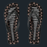 Awesome Goddess Army (WIDE STRAPS) Jandals<br><div class="desc">You're an Awesome Goddess,  and deserve to have an army of little men worshipping the ground you walk on... well... the flip flop you walk on anyway.  Have fun! Be empowered! Donates to cancer research!</div>