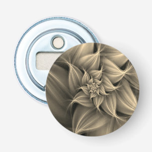 Awesome Gold Flower Fractal Bottle Opener