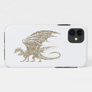 Awesome Golden Mosaic Dragon Case-Mate iPhone Case