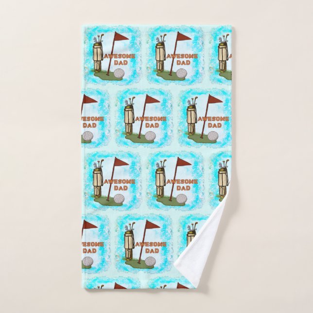 Awesome Golf Dad  towel (Hand Towel)