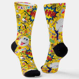 ⛳️Awesome golf mix yellow 💛 Socks