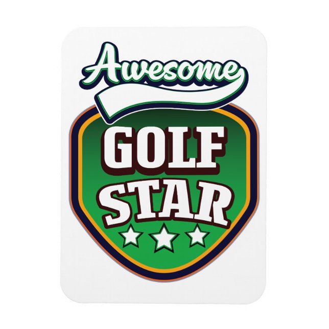 Awesome Golf Star  Magnet (Vertical)