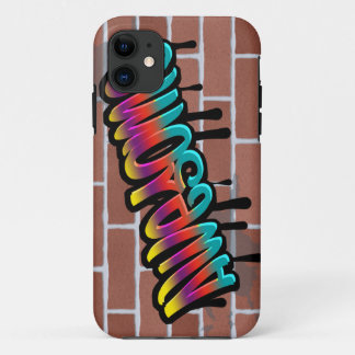 AWESOME graffiti art on brick wall Case-Mate iPhone Case