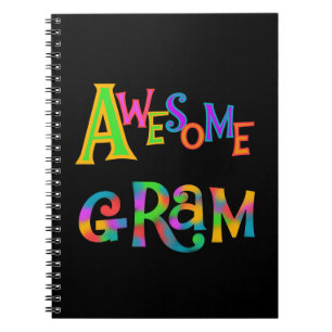 Awesome Gram T-shirts and Gifts Spiral Notebook