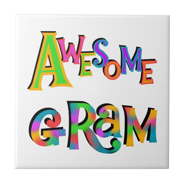 Awesome Gram T-shirts and Gifts Tile (Front)