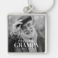 Awesome Grampa Since 20XX Simple Elegant Photo