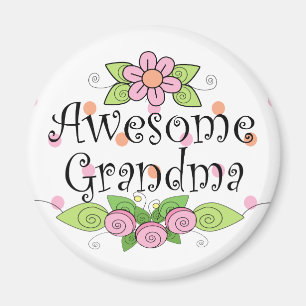 Awesome Grandma T-Shirt Magnet