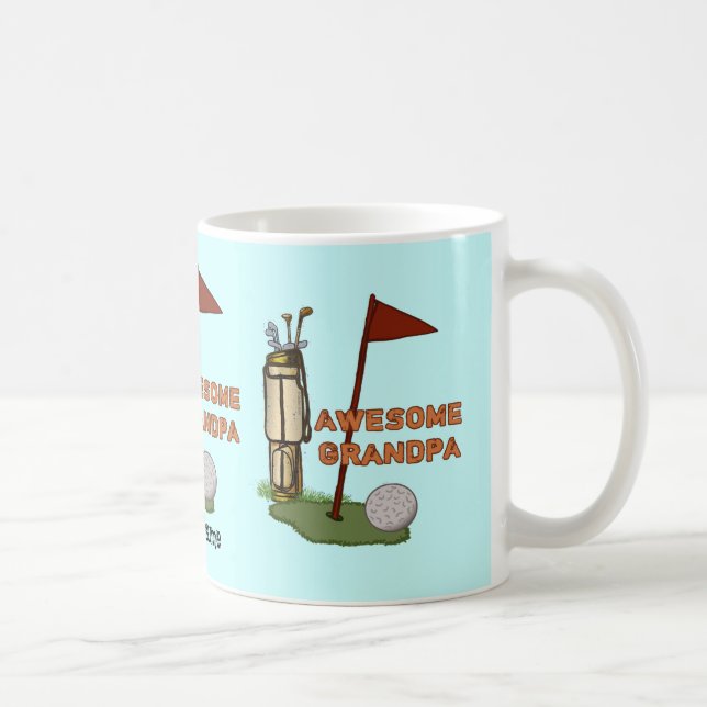 Awesome Grandpa Golf  mug (Right)