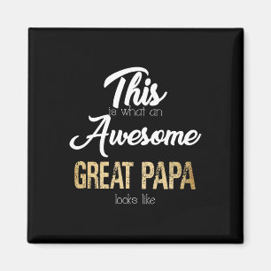 Awesome Great Papa Special Great Grandpa  Magnet