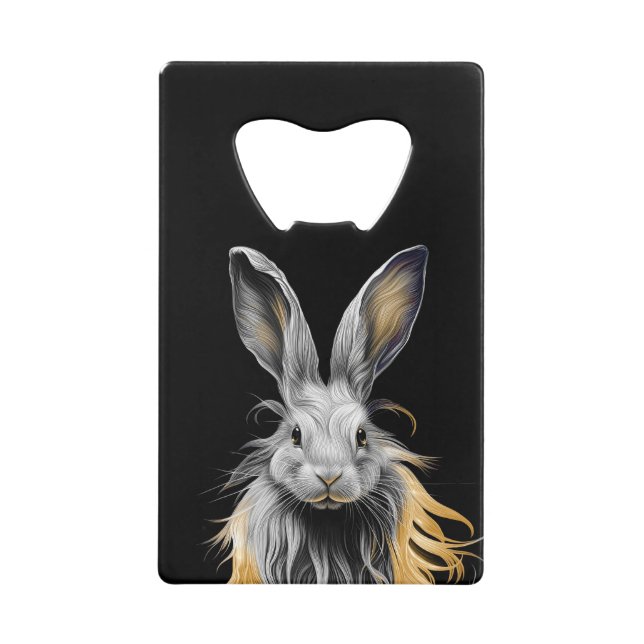 Awesome Grey Rabbit on Fire  (Front)