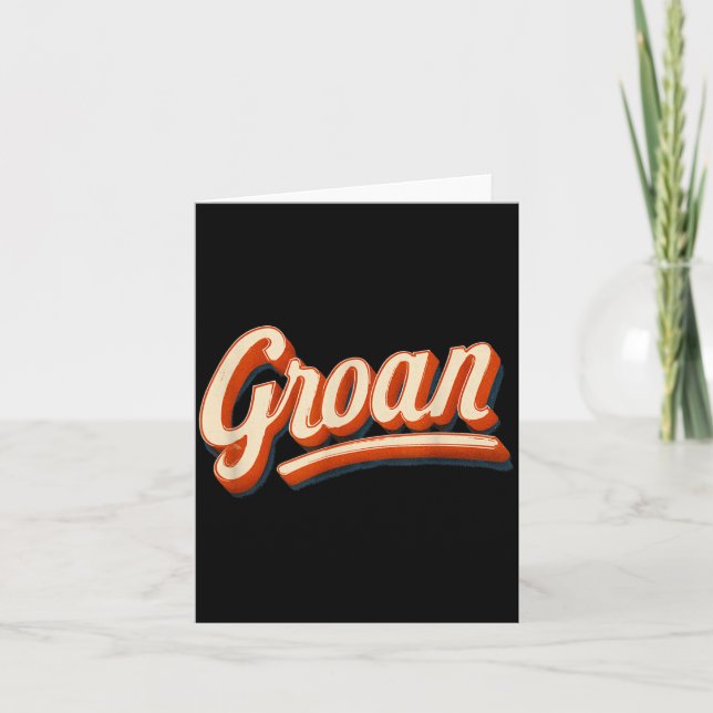 Awesome Groan Emblem Costume Card (Front)