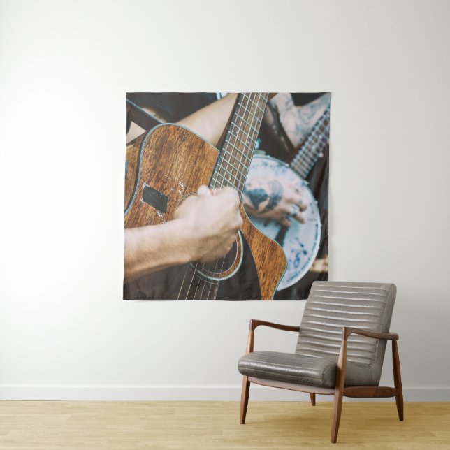 Awesome Guitar Tapestry (In Situ)