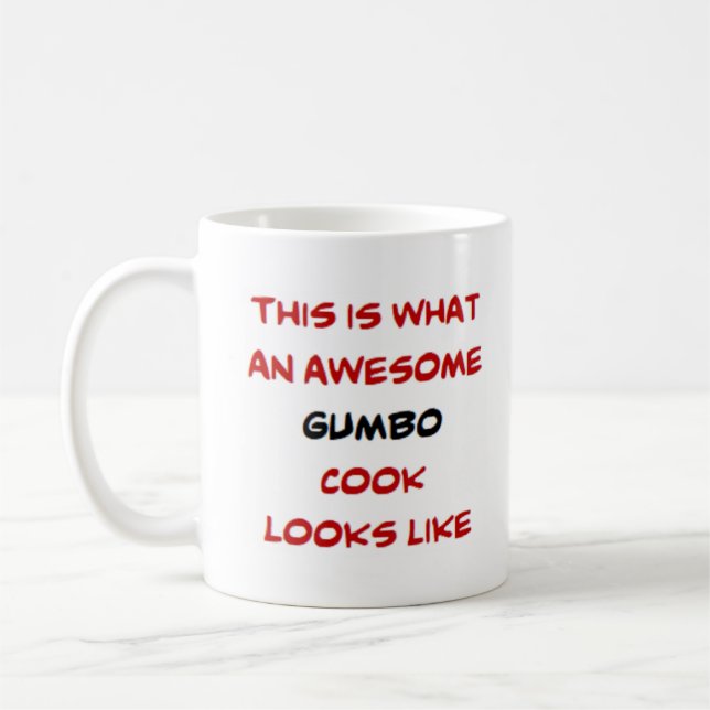 awesome gumbo cook coffee mug (Left)