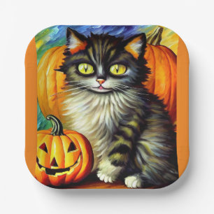 Awesome Halloween Painting Paper Plate