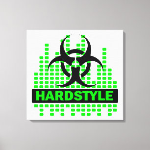 Awesome Hardstyle biohazard canvas Print