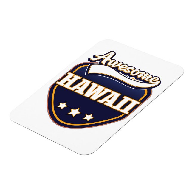 Awesome Hawaii sports logo Magnet (Left Side)