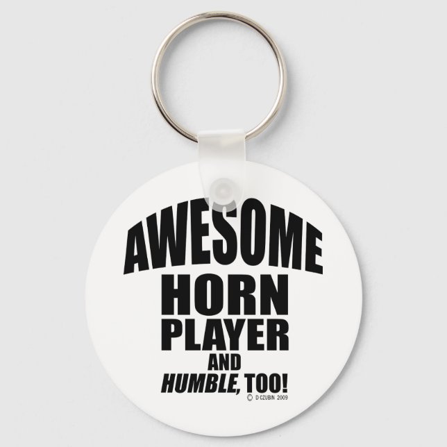 Awesome Horn Player Key Ring (Front)