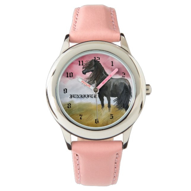 Awesome Horse Watercolor Watch (Front)