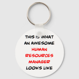 awesome human resources manager key ring