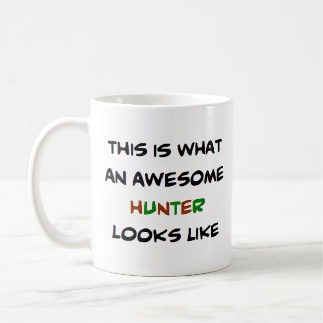 awesome hunter coffee mug (Left)
