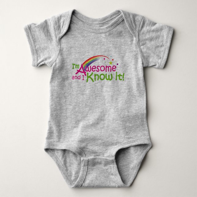 Awesome & I know it - Kids Tees (Front)