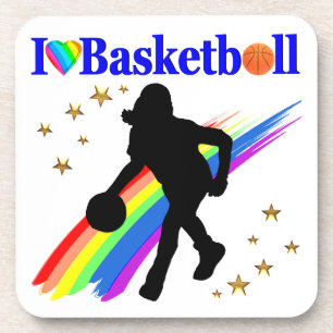 AWESOME I LOVE BASKETBALL DESIGN COASTER