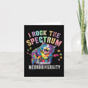 Awesome I Rock The Spectrum Autism Mother Motivate Card