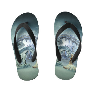 Awesome ice dragon kid's jandals