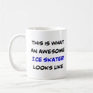 awesome ice skater coffee mug