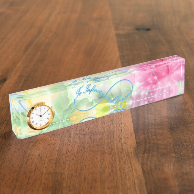 Awesome Infinity symbol "To infinity and beyond" Nameplate (Side)