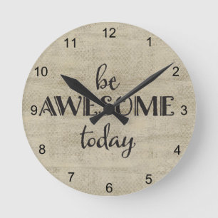 Awesome Inspirational Round Clock