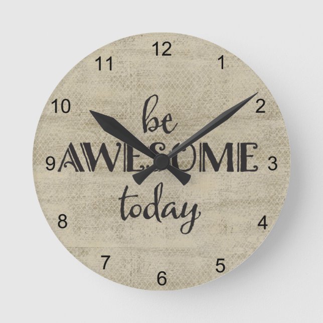 Awesome Inspirational Round Clock (Front)