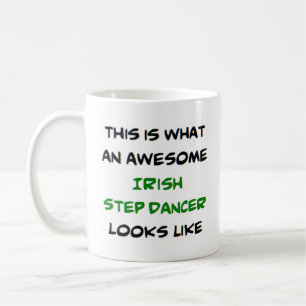 awesome irish step dancer coffee mug