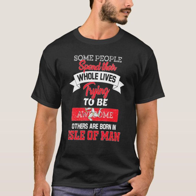 Awesome Isle Of Man T-Shirt (Front)