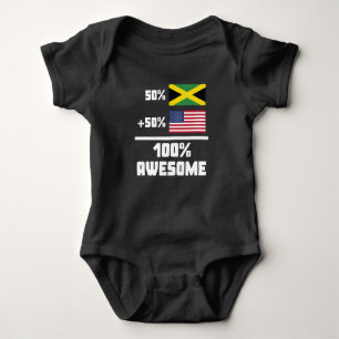 Awesome Jamaican American Baby Bodysuit