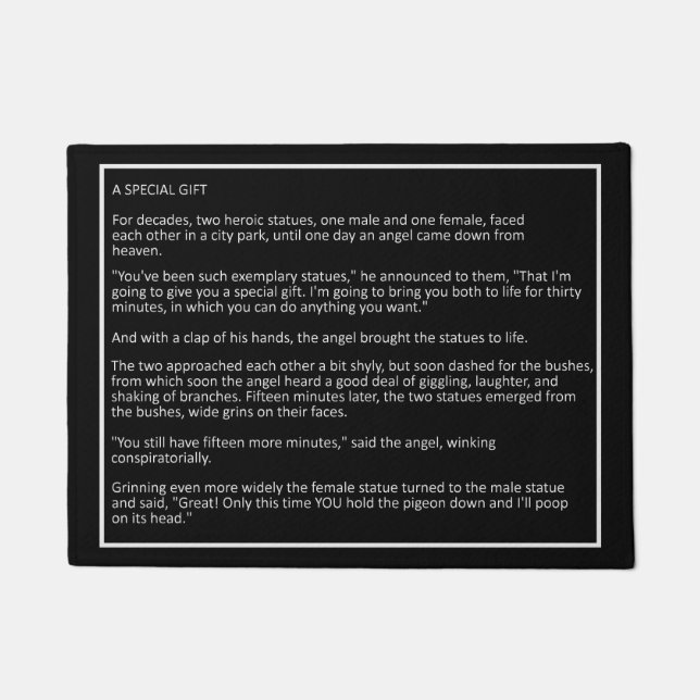 Awesome Jokes custom colour door mat 4 (Front)