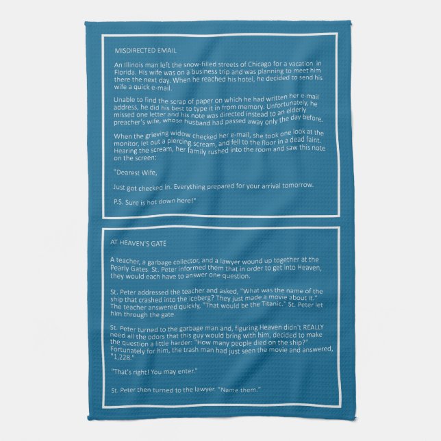Awesome Jokes custom colour hand towel #1 (Vertical)