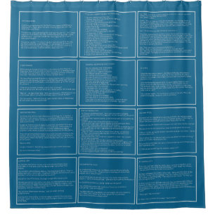 Awesome Jokes custom colour shower curtain